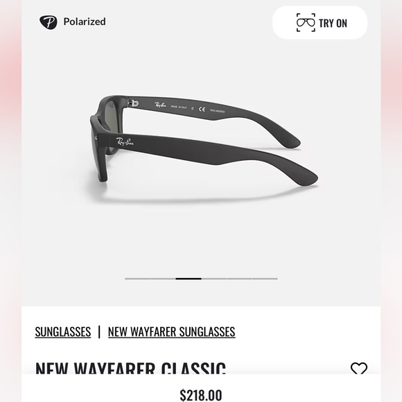 RAYBAN RB2132 NEW WAYFARER CLASSIC POLARIZED - Picture 2 of 5